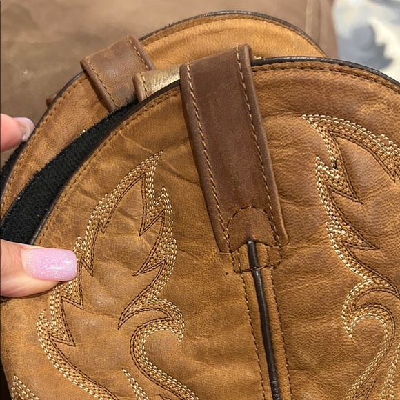 Laredo Tan Leather Cowboy Boots - Picture 9 of 10